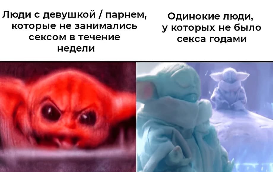 Люди с девушкой / парнем, у которых не было ceкса в течение недели и одинокие люди, которые не занимались ceксом годами...