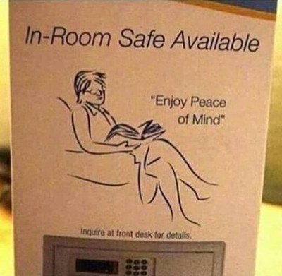 In-Room Safe Available. «Enjoy Peace of Mind».
