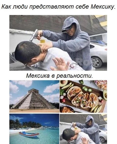 Как люди представляют себе Мексику. Мексика в реальности.