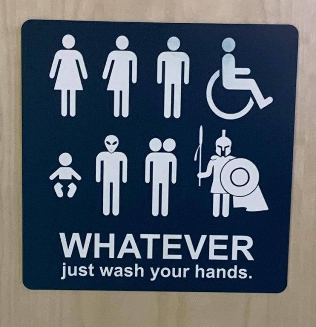 WHATEVER just wash your hands. (Неважно кто ты: просто помой руки)