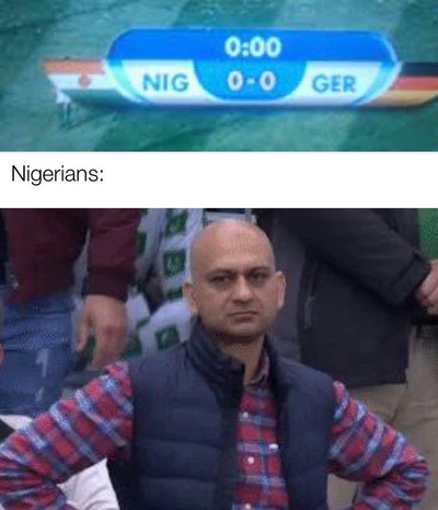 Nigeria — Germany. NIG GER.