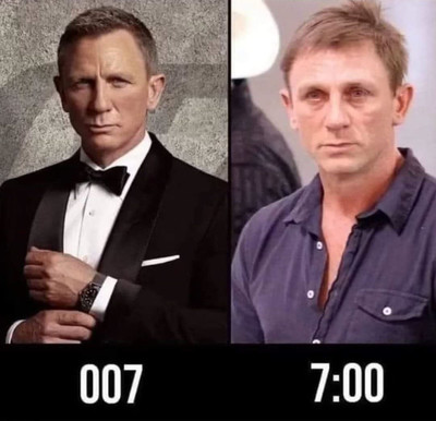 Джеймс Бонд, агент 007 и агент 7:00.