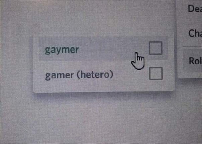 gaymer and gamer (hetero).