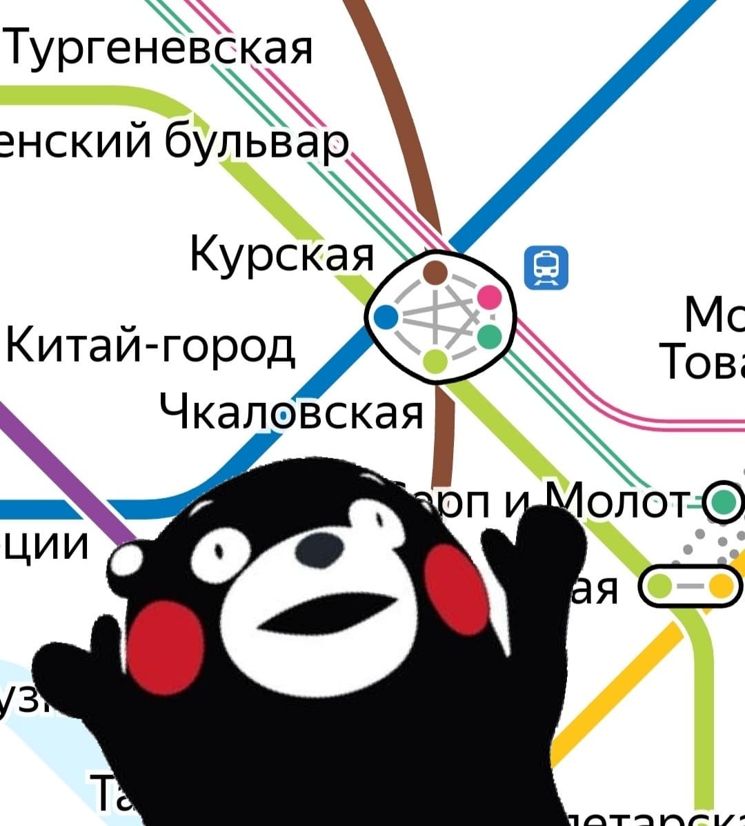 И станция метро «Курская» превращается...⁠⁠
*Пентаграмма*