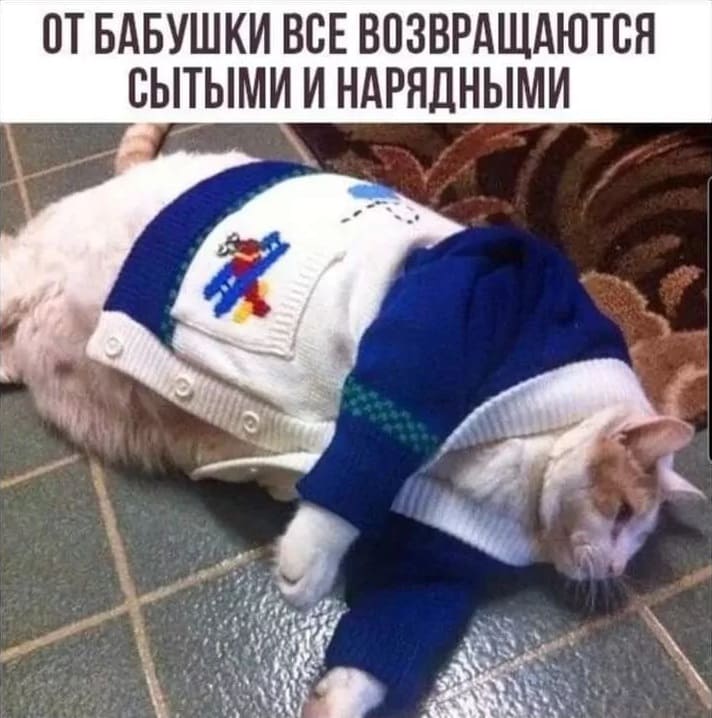 *От бабушки все возвращаются сытыми и нарядными*