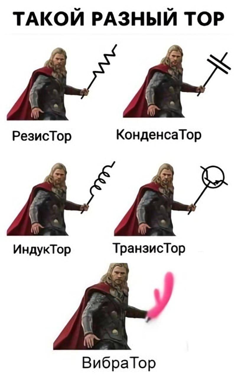 Резистор
ИндукТор
КонденсаТор
ТранзисТор
ВибраТор