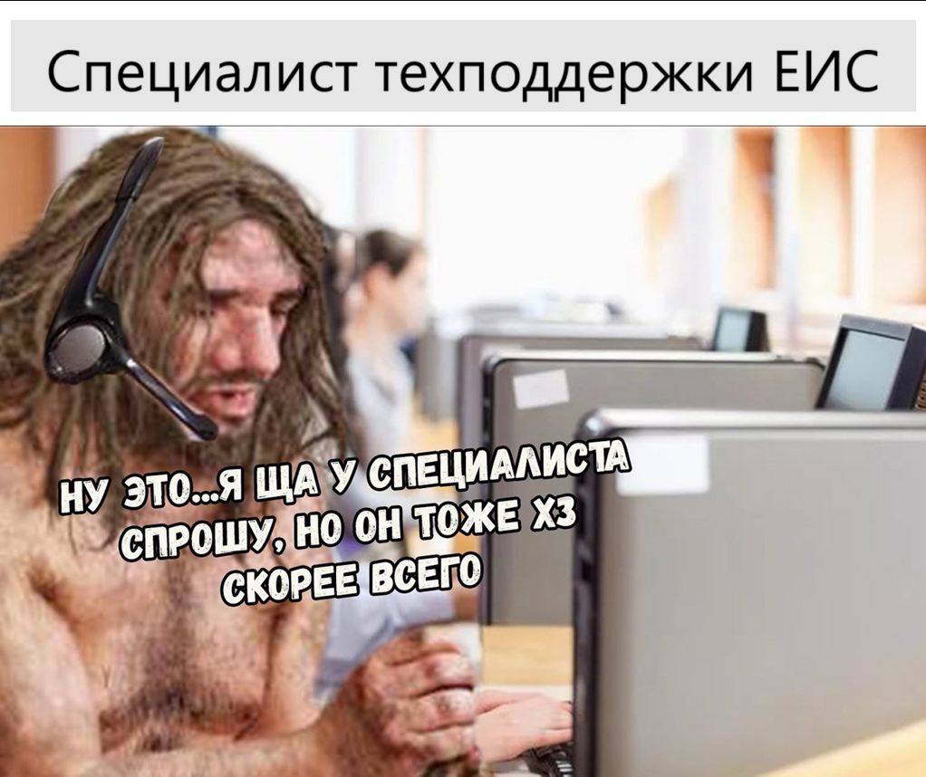 *Специалист техподдержки ЕИС*