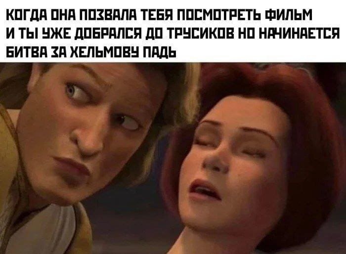 *Когда она позвала тебя посмотреть вместе фильм и ты уже добрался до её трусиков, но тут начинается битва за Хельмову падь (Битва при Хельмовой Пади)*