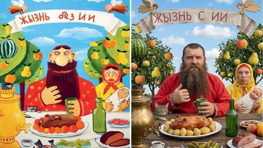 *Жизнь с ИИ и Жизнь без ИИ*
Вася Ложкин