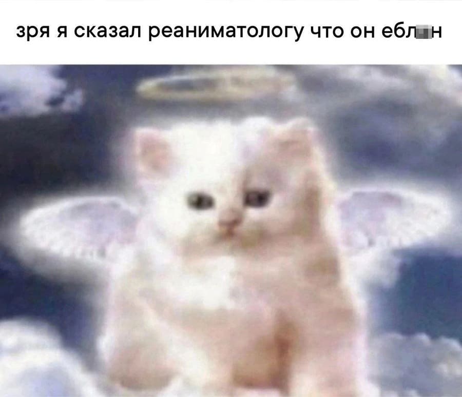 *Зря я сказал реаниматологу что он ебл*н*