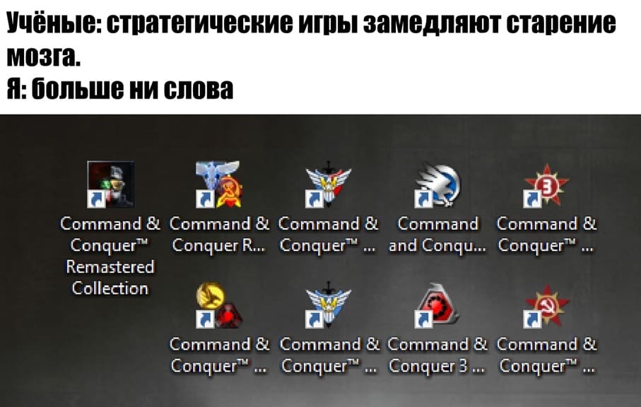 Учёные: стратегические игры замедляют старение мозга.
Больше ни слова!