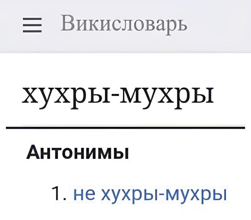 Викисловарь
Хухры-мухры
Антонимы
1. не хухры-мухры