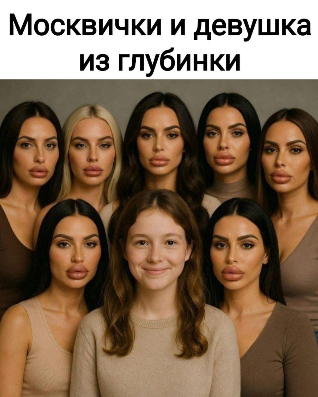 *Москвички и девушка из глубинки*