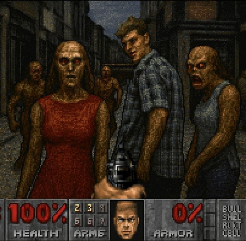 *Энтузиасты запустили дум на меме*