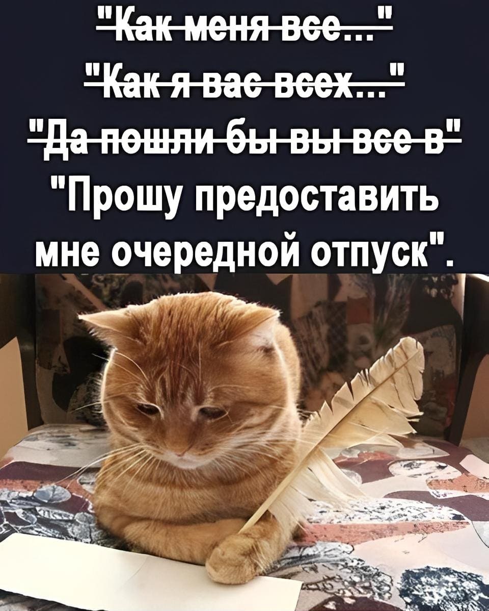 *Прошу предоставить мне очередной отпуск*