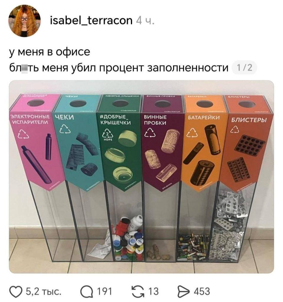 У меня в офисе.
Блть меня убил процент заполненности.