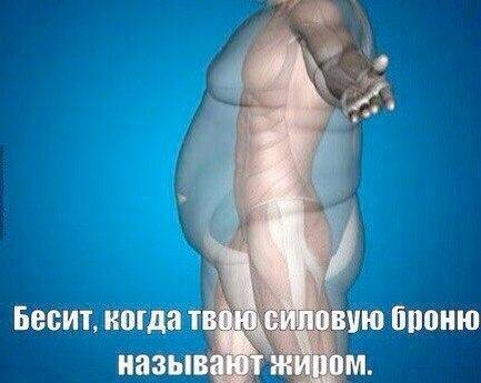 *Бесит, когда твою силовую броню называют жиром*