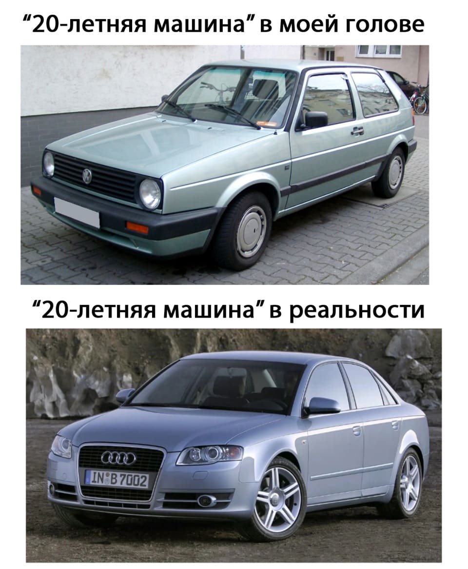 *«20-летняя машина» в моей голове*
*«20-летняя машина» в реальности*