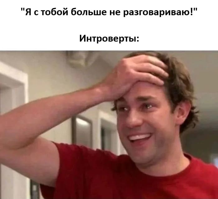 «Я с тобой больше не разговариваю!»
*Интроверты*