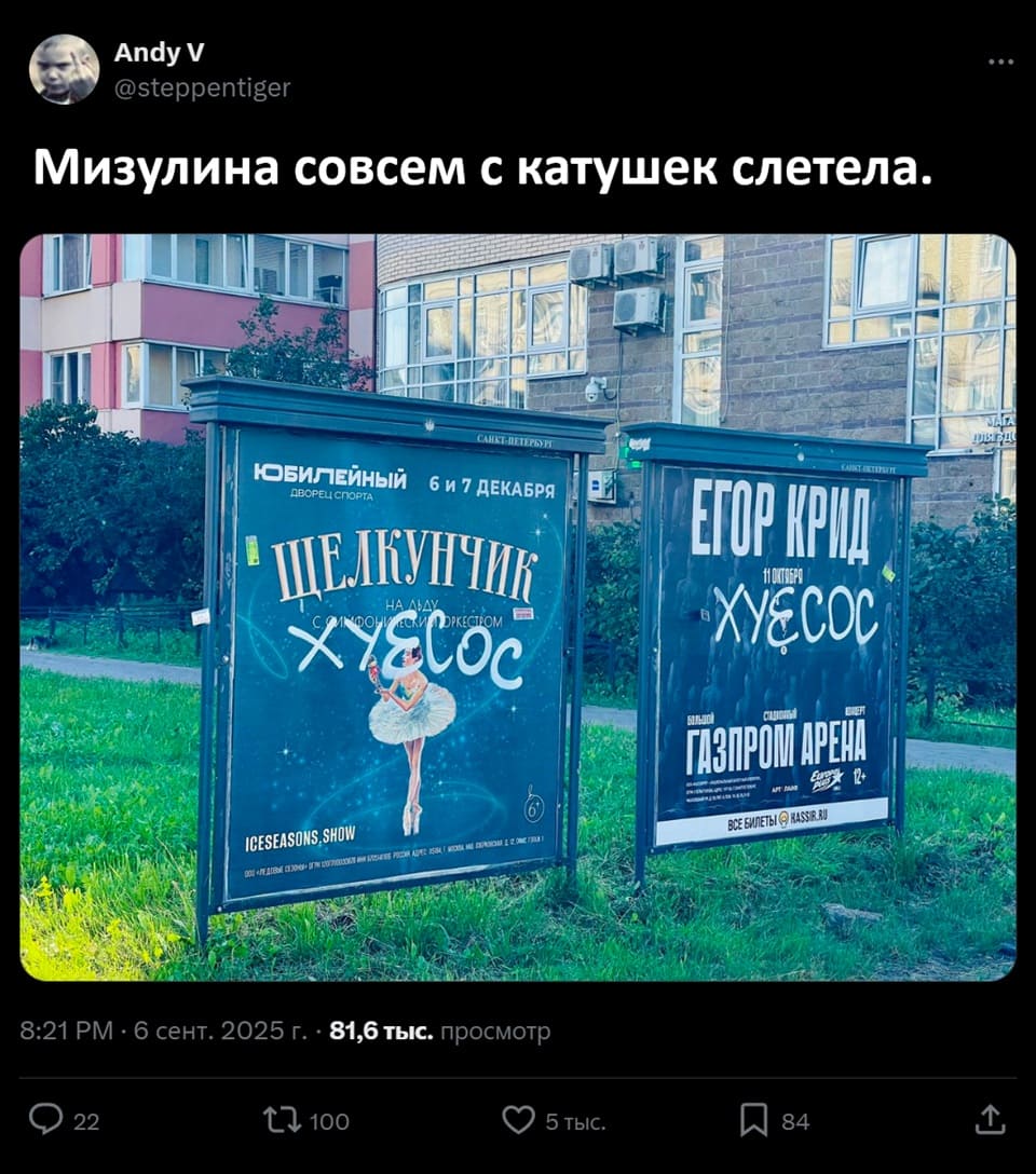 Мизулина совсем с катушек слетела.