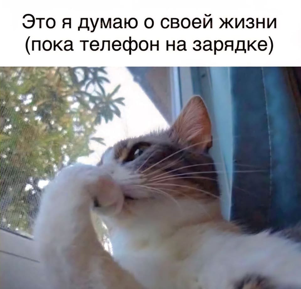 *Это я думаю о своей жизни (пока телефон на зарядке)*