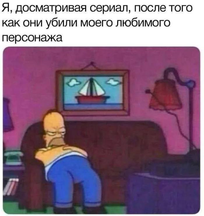 *Я, досматривая сериал, после того как они убили моего любимого персонажа*