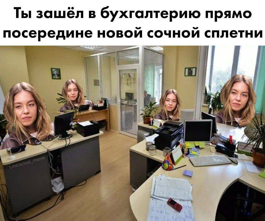 *Ты зашёл в бухгалтерию прямо посередине новой сочной сплетни*