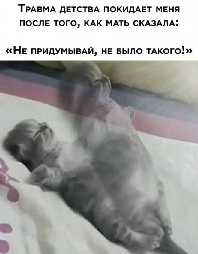 *ТРАВМА ДЕТСТВА ПОКИДАЕТ МЕНЯ ПОСЛЕ ТОГО, КАК МАТЬ СКАЗАЛА: «НЕ ПРИДУМЫВАЙ, НЕ БЫЛО ТАКОГО!»*