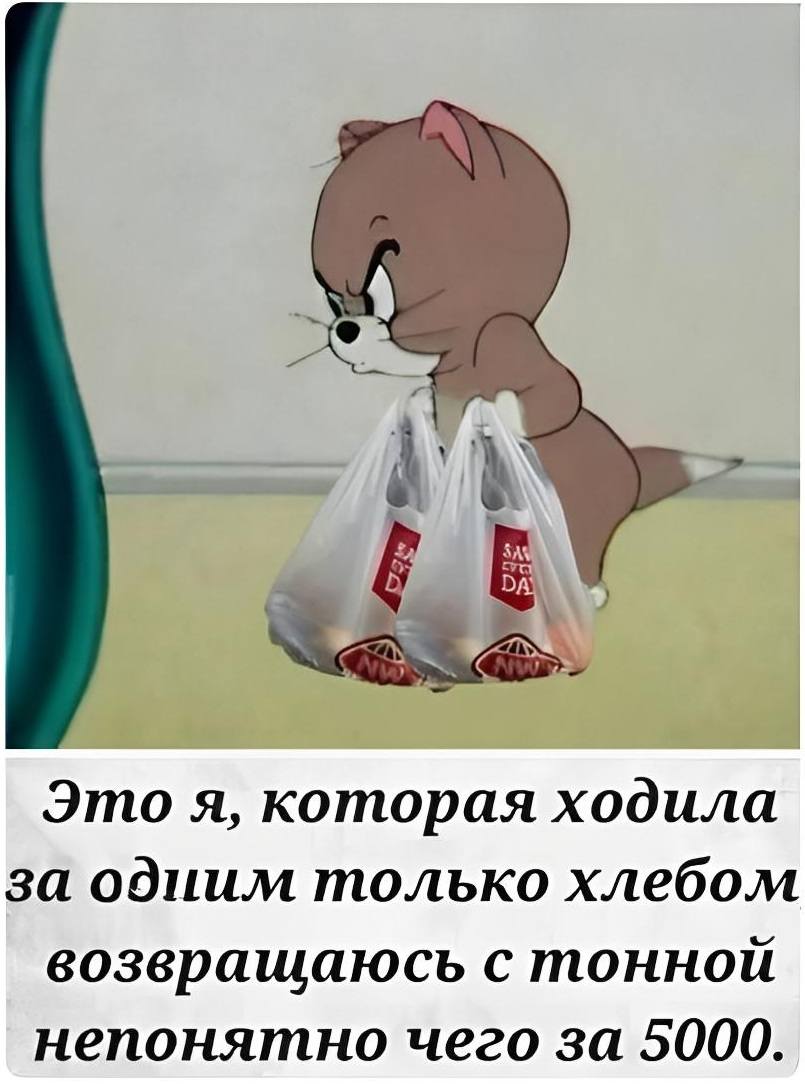 Это я, которая ходила за одним только хлебом возвращаюсь с тонной непонятно чего за 5000.