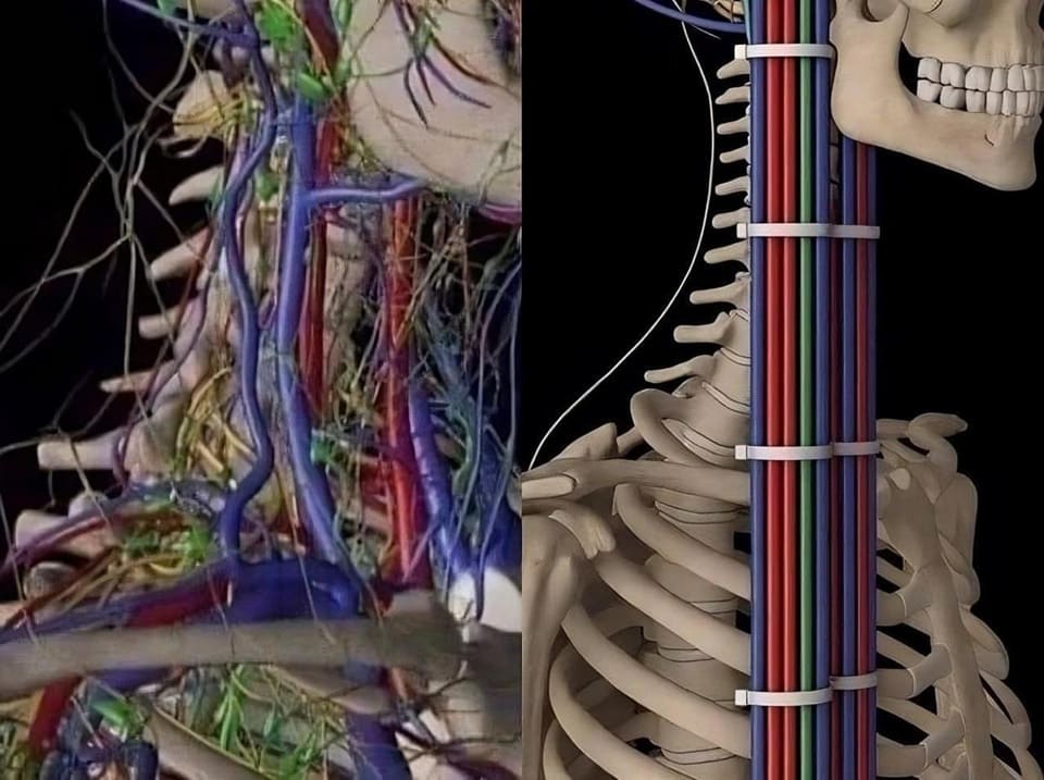 *Как бы выглядел человек, если бы природа хоть немного разбиралась в кабель-менеджменте*