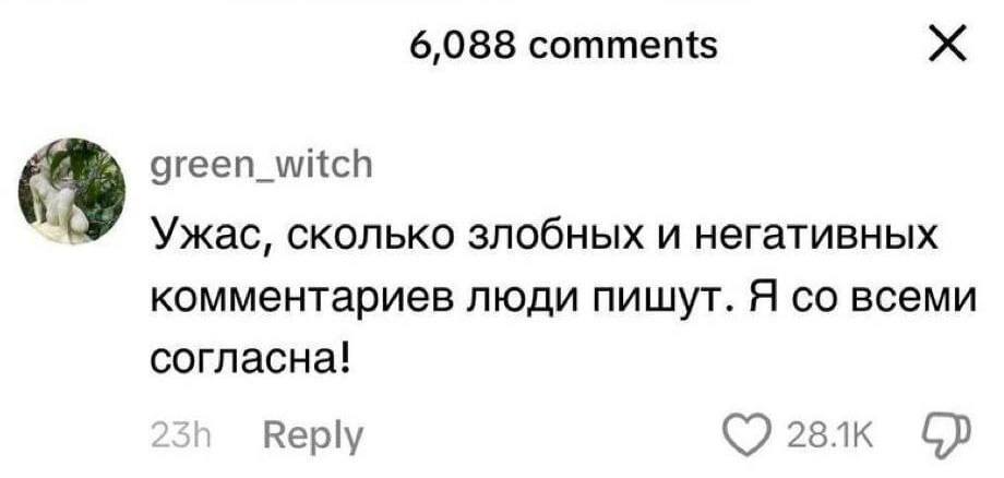 Ужас, сколько злобных и негативных комментариев люди пишут. Я со всеми согласна!
