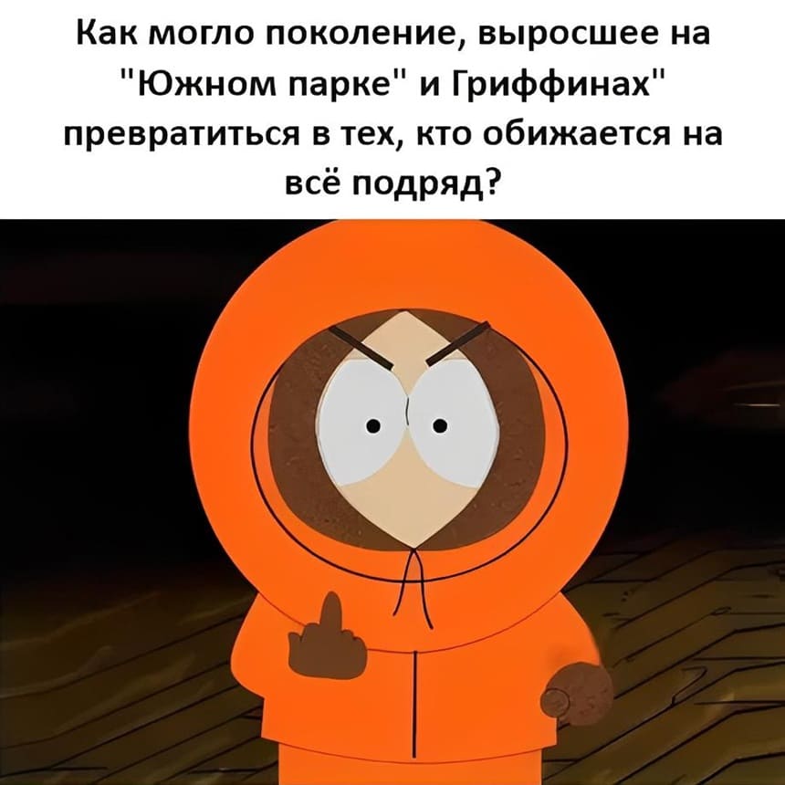 Как могло поколение, выросшее на «Южном парке» и «Гриффинах» превратиться в тех, кто обижается на всё подряд?