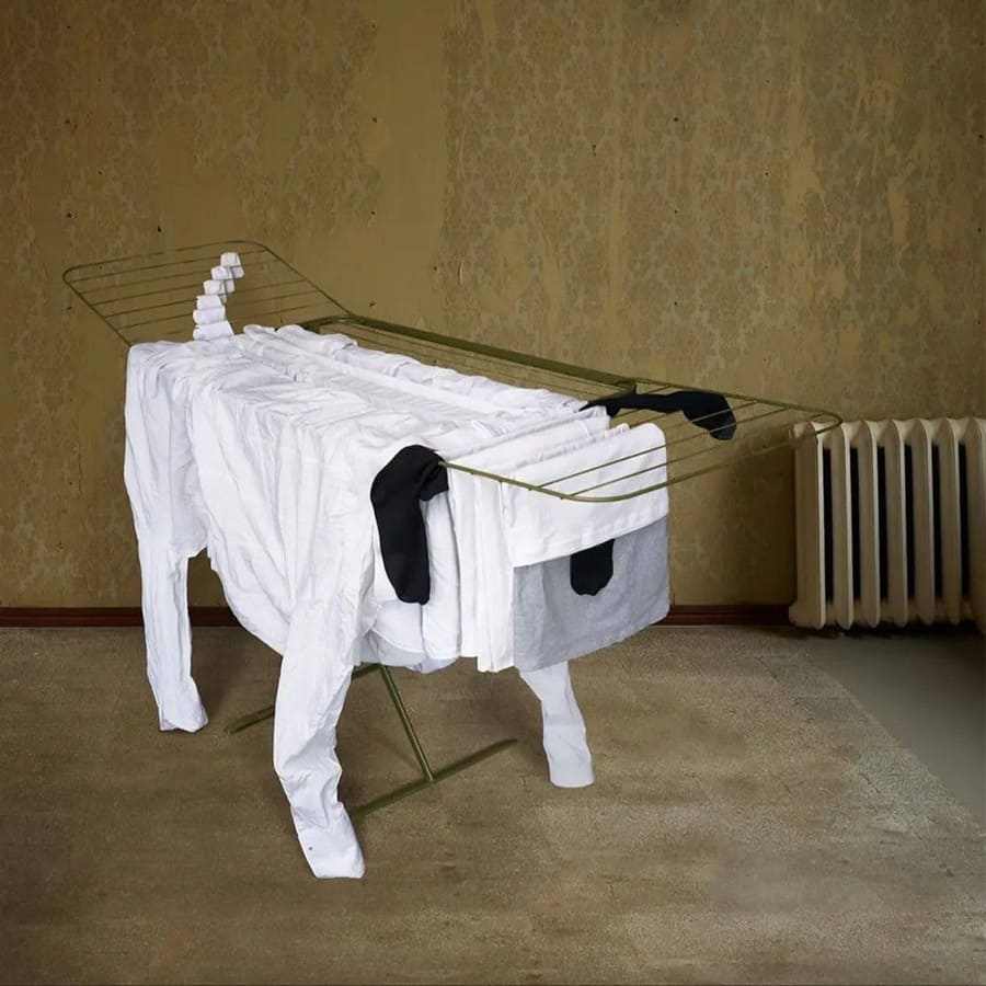 *Вешаем белье так, чтобы это становилось искусством*