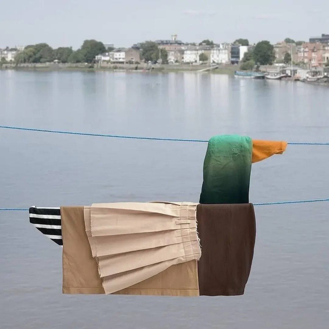 *Вешаем белье так, чтобы это становилось искусством*