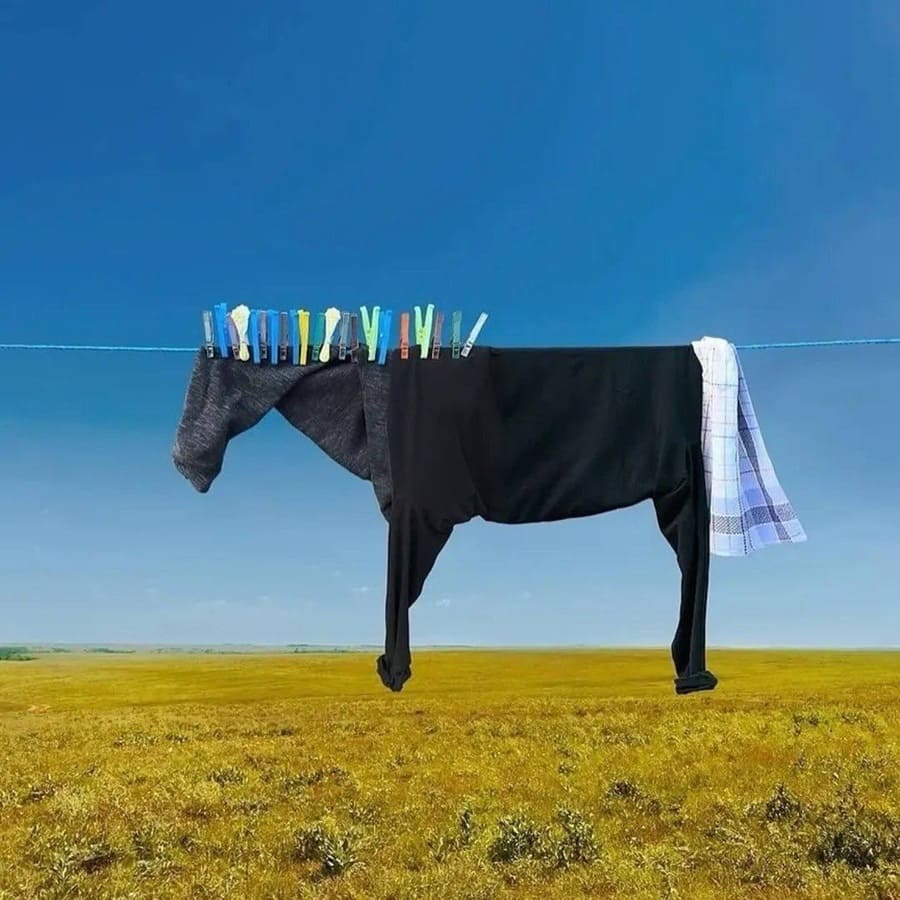 *Вешаем бельё так, чтобы это становилось искусством*