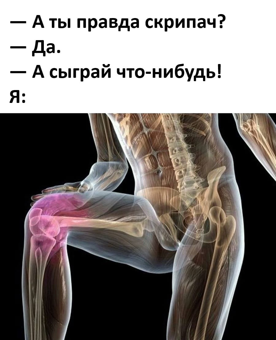 — А ты правда скрипач?
— Да.
— А сыграй что-нибудь!
Я: