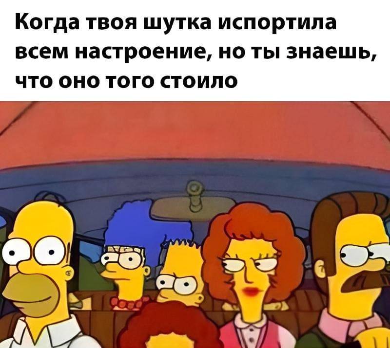Когда твоя шутка испортила всем настроение, но ты знаешь, что оно того стоило.