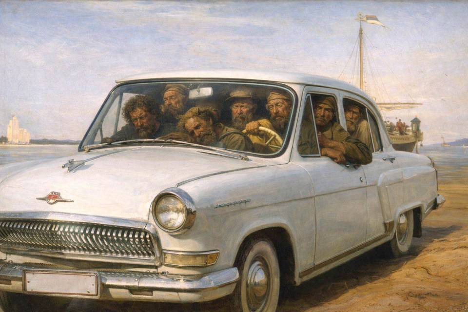 *Бурлаки на Волге*