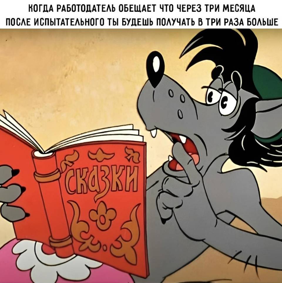 *Когда работодатель обещает что через три месяца после испытательного ты будешь получать в три раза больше* | Работа
