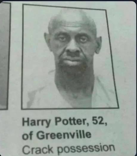 *Harry Potter, 52, of Greenville Crack possession*