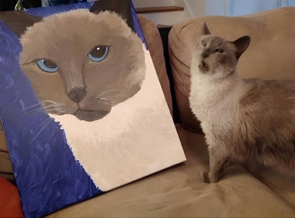 *Картина с котиком*