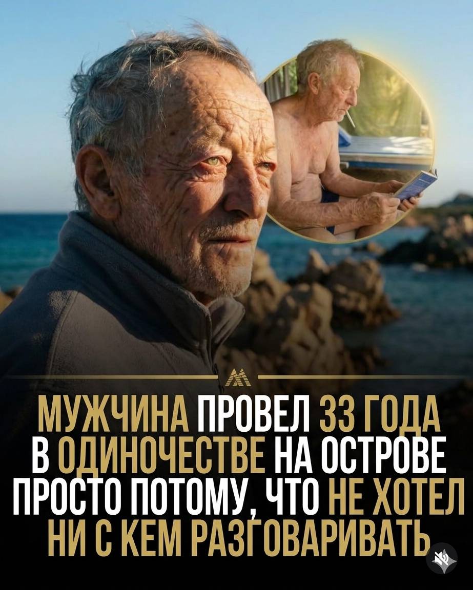 Мужчина провёл 33 года в одиночестве на острове просто потому, что не хотел ни с разваривать.