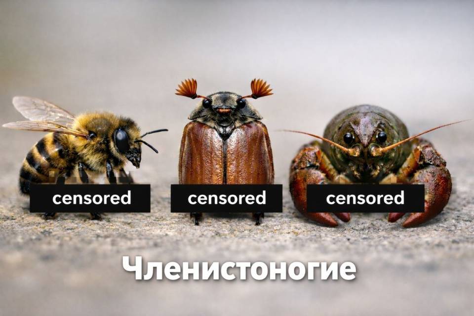 *censored*
Членистоногие