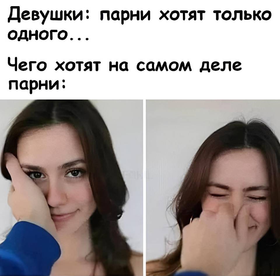 Девушки: парни хотят только одного...
*Чего хотят на самом деле парни*