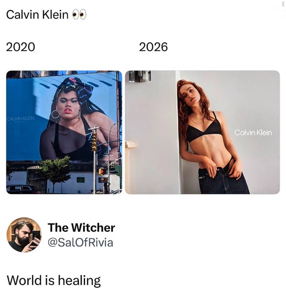 Calvin klein
2020 2026
World is healing