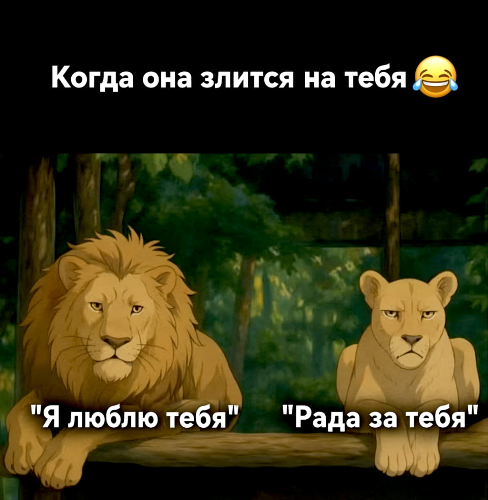 Когда она злится на тебя 😂 «Я люблю тебя» «Рада за тебя»

Описание картинки:
Текстовая переписка с признанием в любви и холодной реакцией.